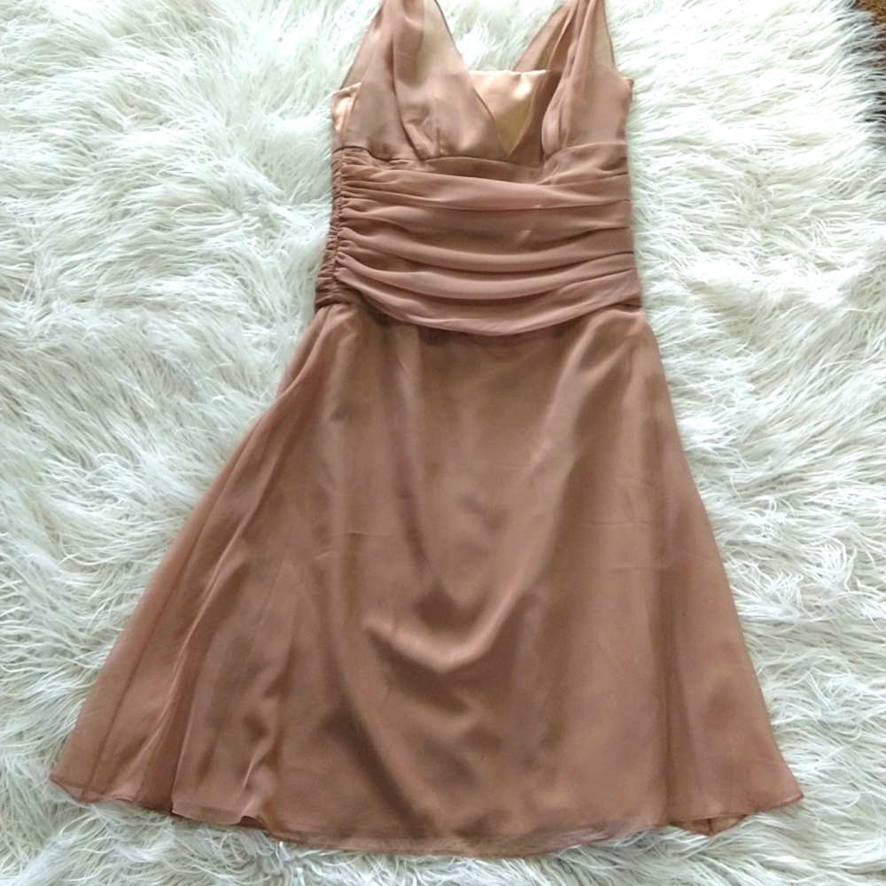 Dessy Collection Satin Formal Dress